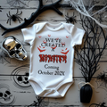 Personalized Pregnancy Announcement, We've Created A Monster, October Pregnancy Reveal, Christmas Pregnancy Onesie TrendyCustomApparel™