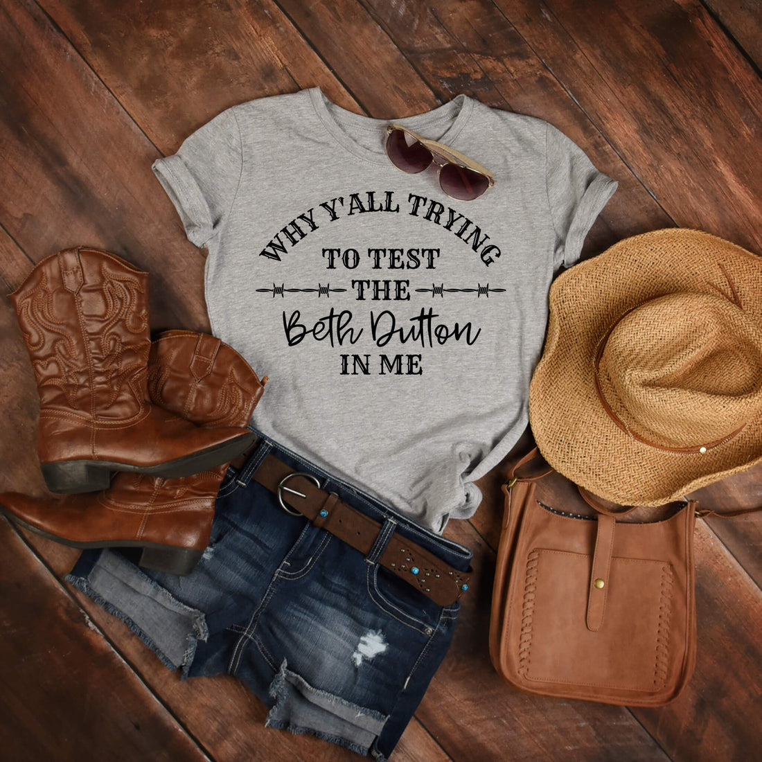 Yellowstone T-Shirt, Why Y'all Trying To Test The Beth Dutton In Me, Women’s Tank Top, Ladies T-Shirt, Beth Dutton Quotes, Country Western Tank, Girl’s Rodeo Tank, Custom Apparel, Best Of Beth Dutton T-Shirt