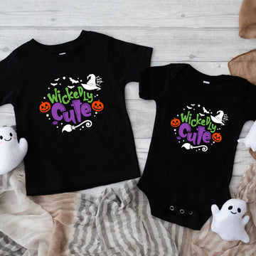 Halloween Wickedly Cute Baby Infant Toddler Graphic Print