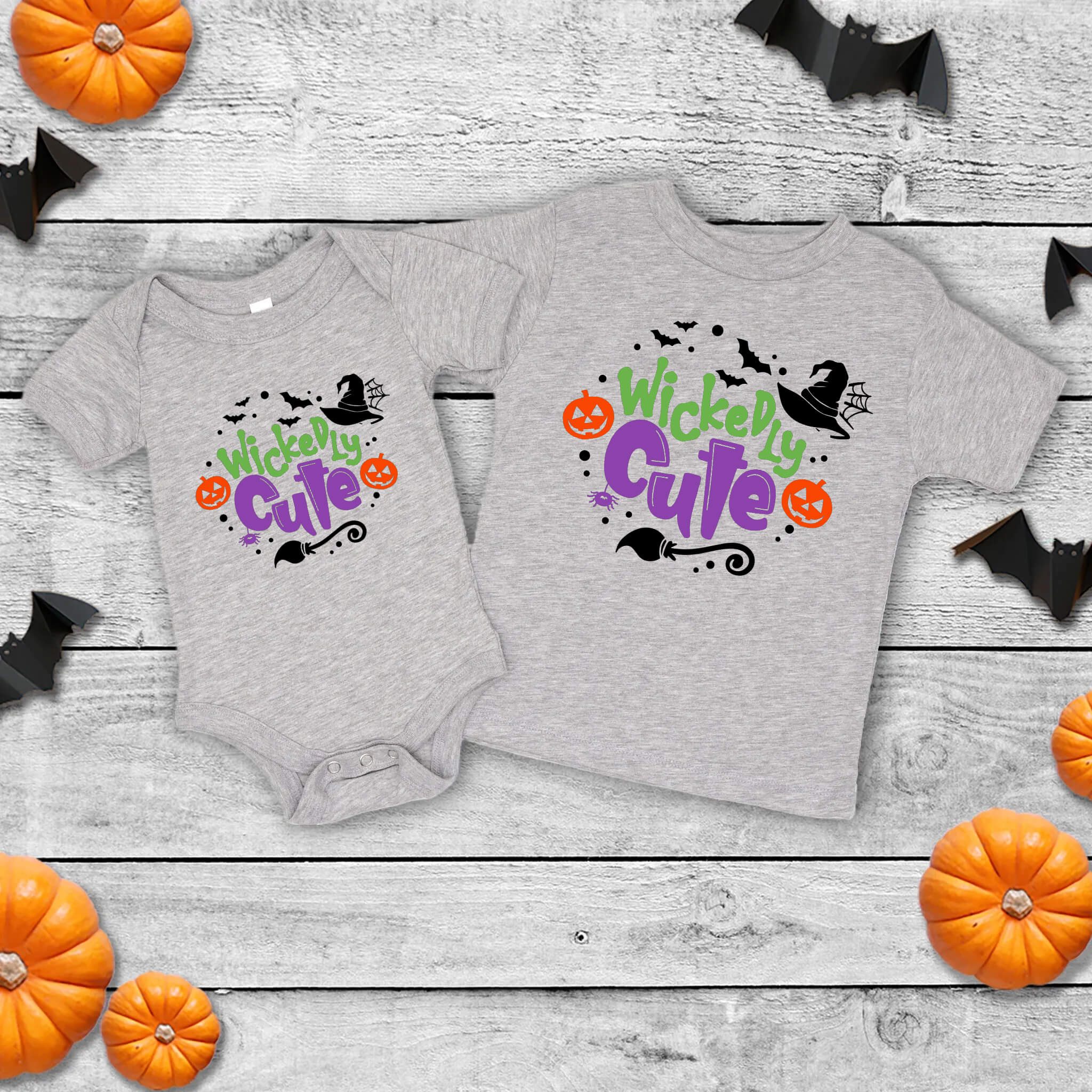Halloween Wickedly Cute Baby Infant Toddler Graphic Print