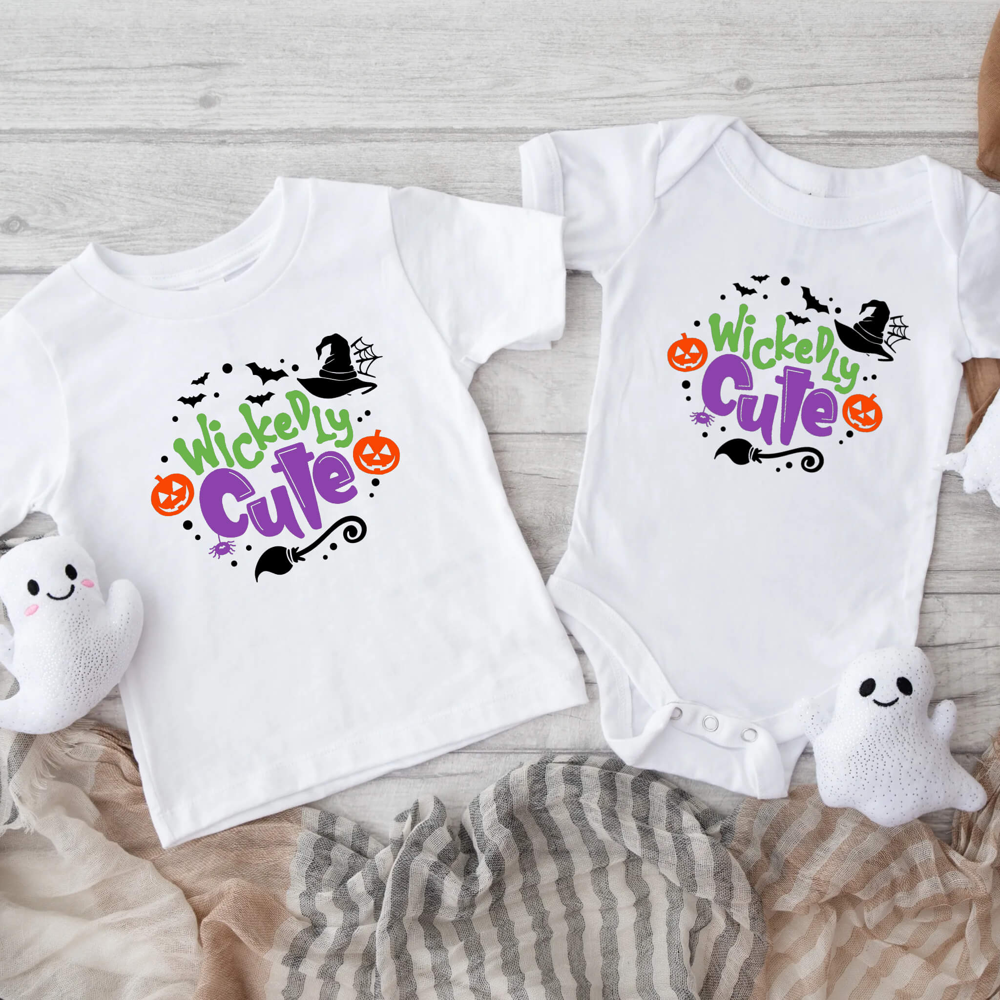 Halloween Wickedly Cute Baby Infant Toddler Graphic Print