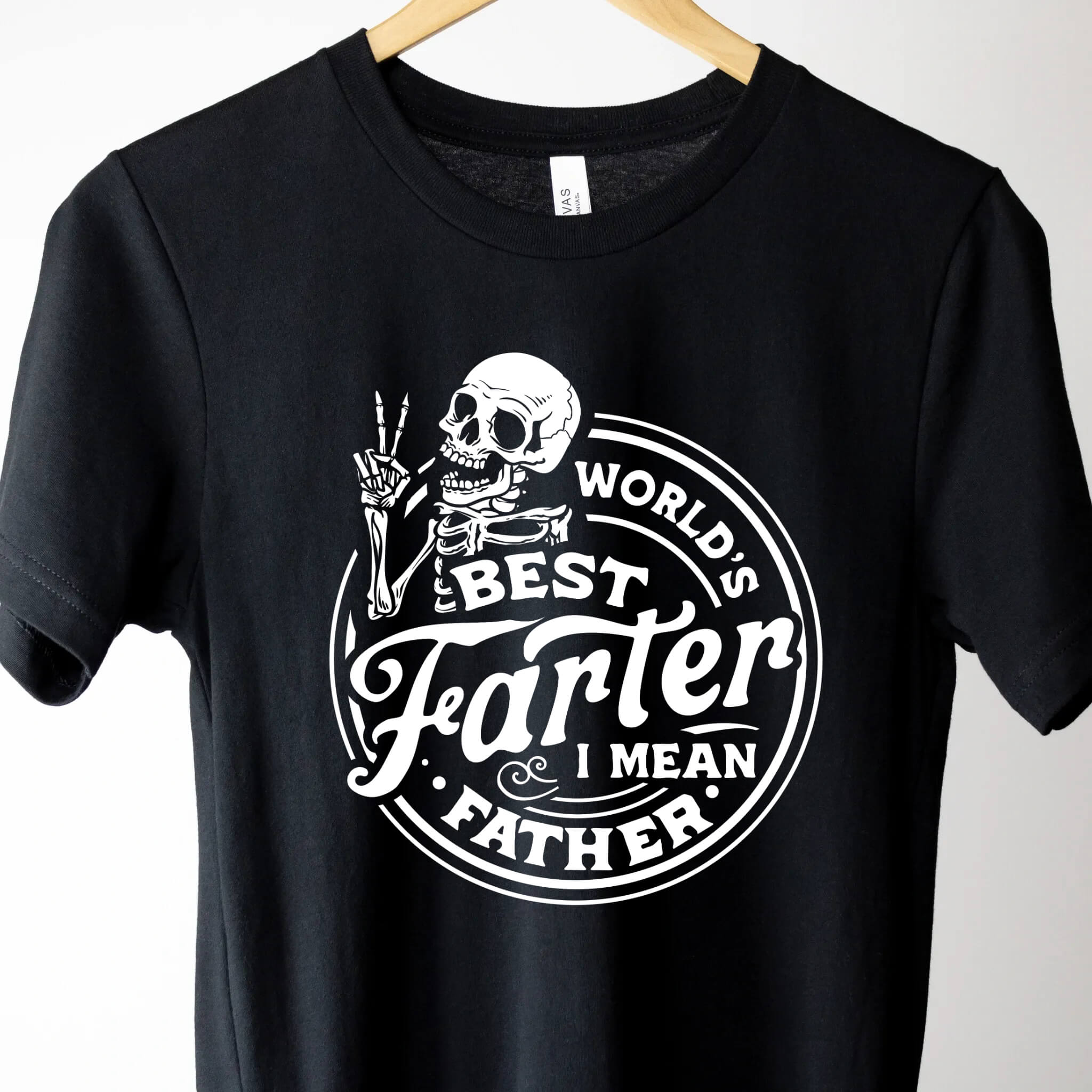 Father's Day - World's Best Farter I Mean Father Funny Dad Quote Graphic Print T-shirt
