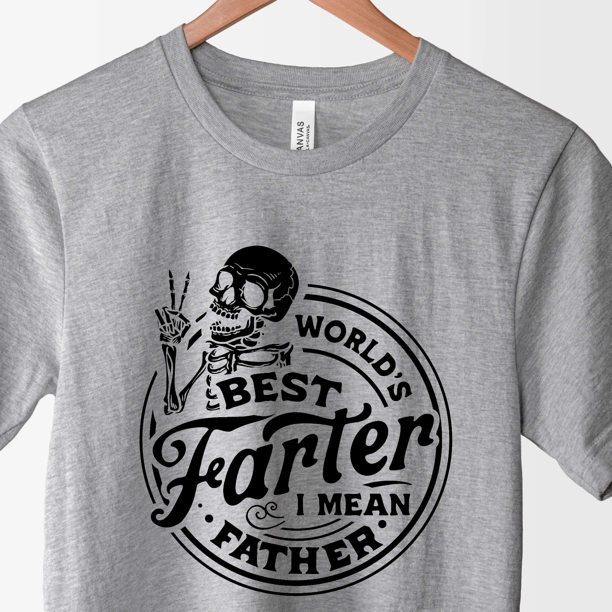 Father's Day - World's Best Farter I Mean Father Funny Dad Quote Graphic Print T-shirt