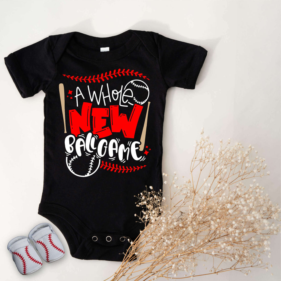 Nuevo bebé Onesie, un juego de pelota completamente nuevo, bebé Onesie, regalo de baby shower, bebé para llevar a casa traje, niño, niña, bebé onesie personalizado, béisbol, softbol temático