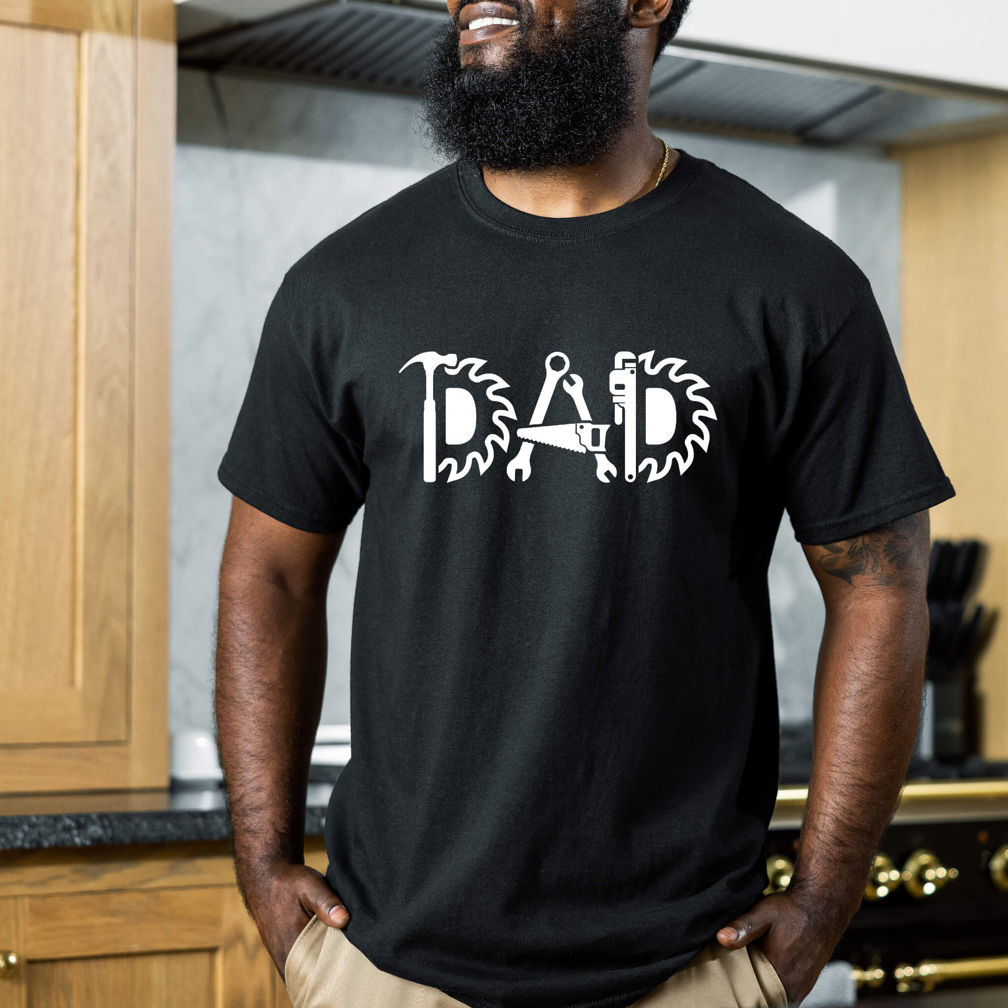 Dad Men's Carpenter Mechanic Father's Day T-Shirt
