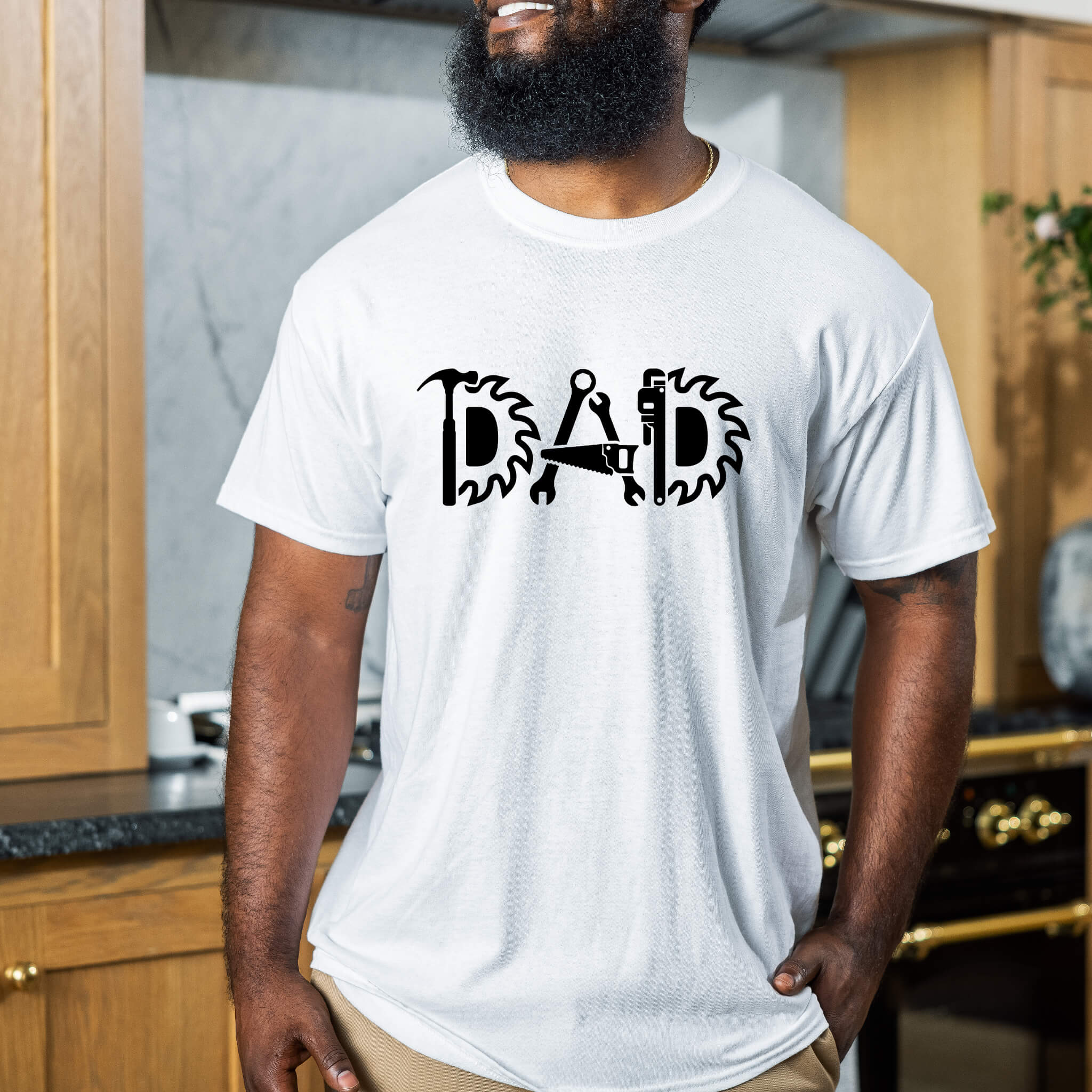 Dad Men's Carpenter Mechanic Father's Day T-Shirt