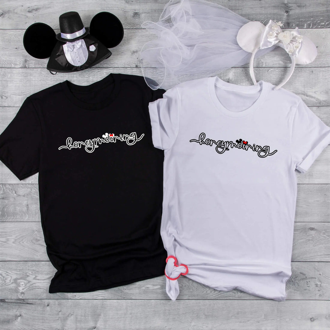 Disney Honeymooning His & Hers Matching Shirt TrendyCustomApparel™