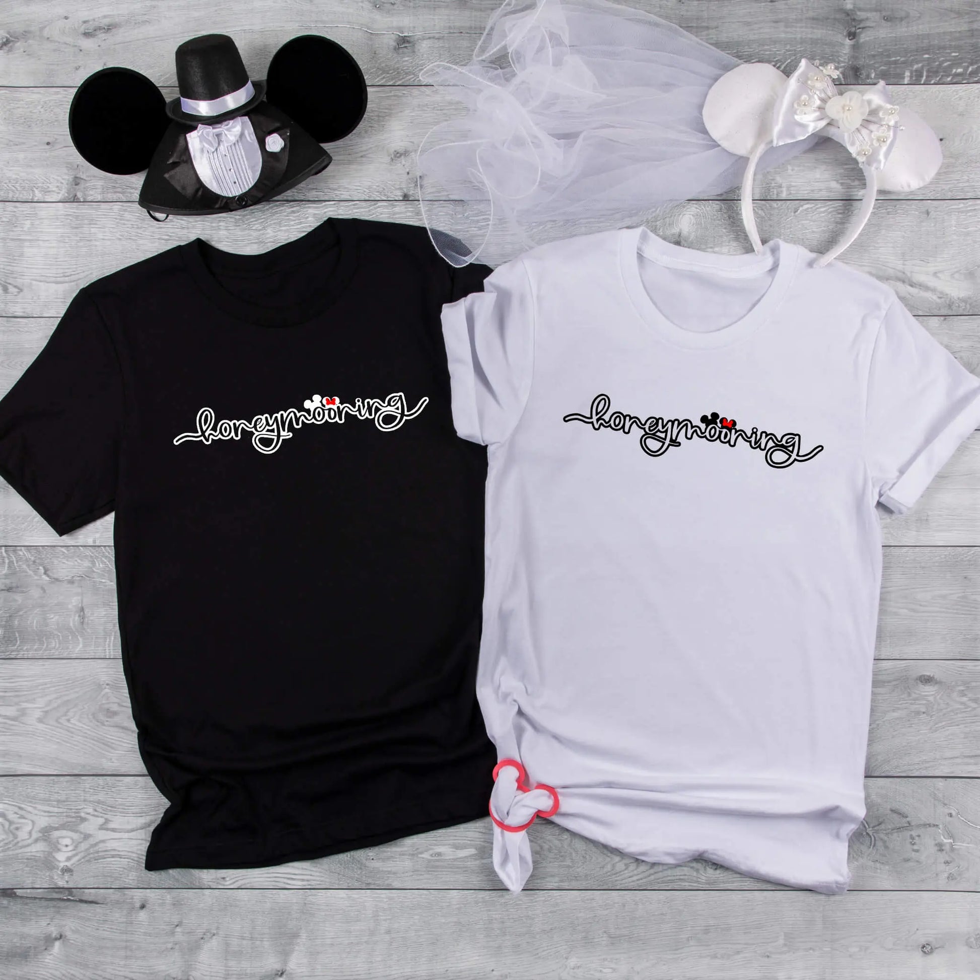Disney Honeymooning His & Hers Matching Shirt TrendyCustomApparel™