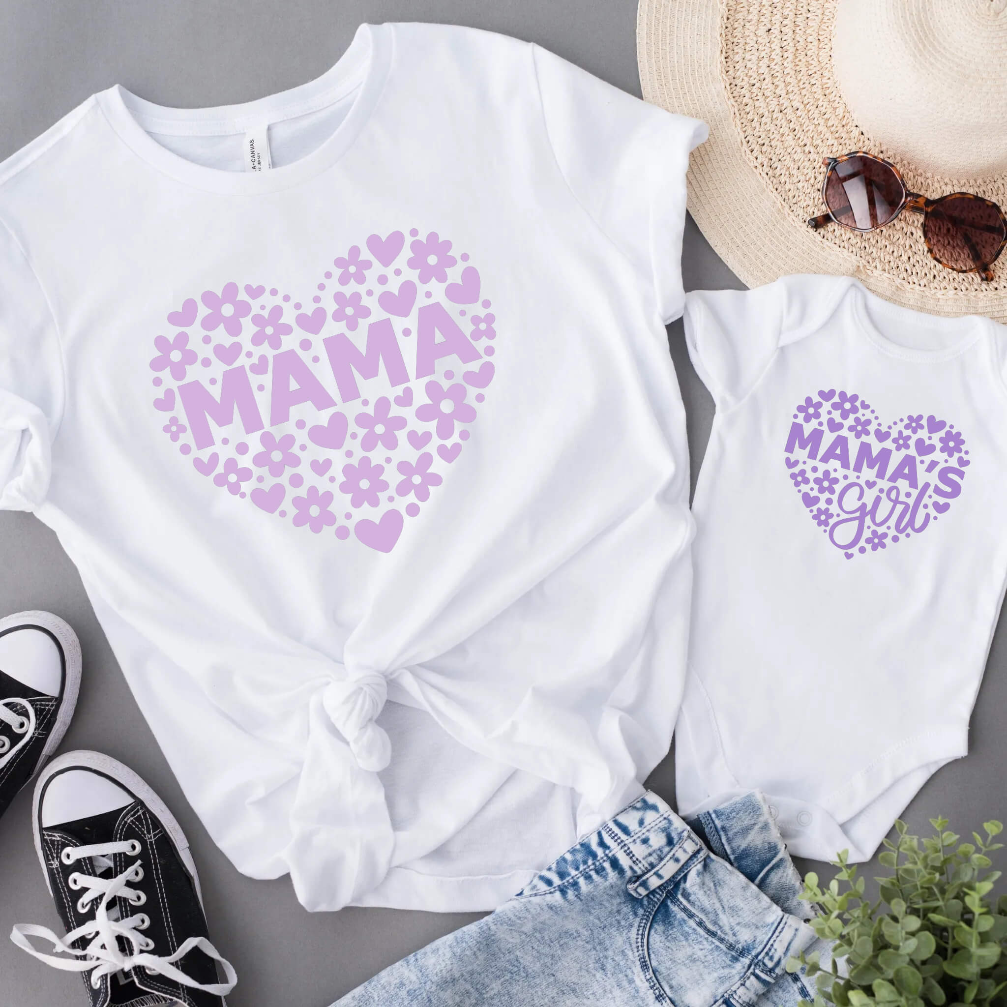 Matching Mommy & Me Mama Mama's Girl Mother's Day Women's T-Shirt