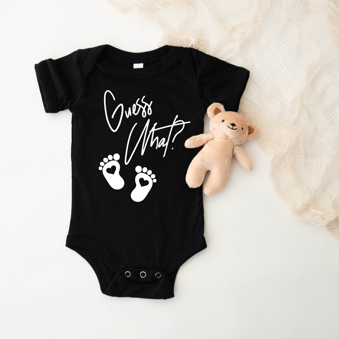 Personalized Pregnancy Announcement, Guess What? Customized Baby Announcement Onesie