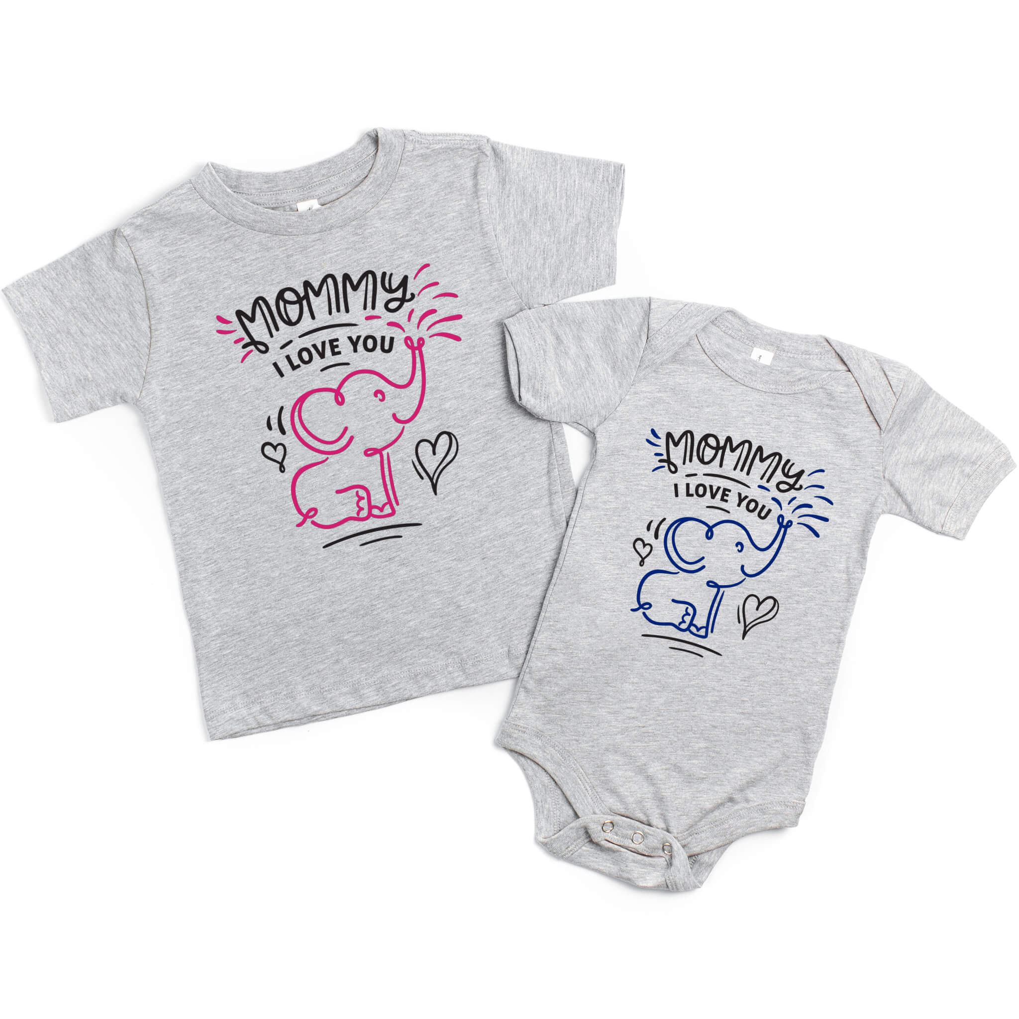 Mommy I Love You Elephant Onesie or T-Shirt