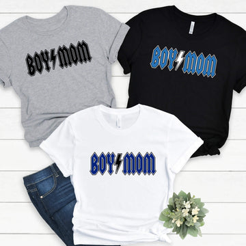 Rocker Boy Mom Mama Girl's Ladies Mujer Personalizar camiseta personalizada